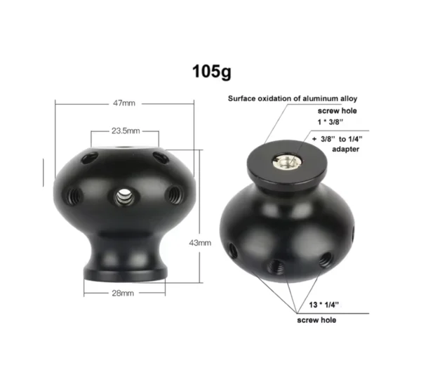 ActionCam Monopod Handle Magnetic Base - 이미지 2